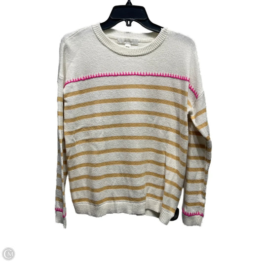 Sweater Designer By Lilly Pulitzer In Cream & Pink, Size: S