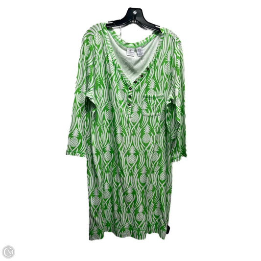 Dress Casual Short By Caribbean Joe In Green, Size: Xlarge