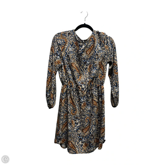 Dress Casual Short By Loft In Blue & Brown, Size: Sp