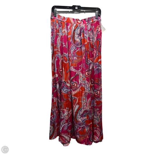 Skirt Maxi By Chicos In Orange & Pink, Size: S