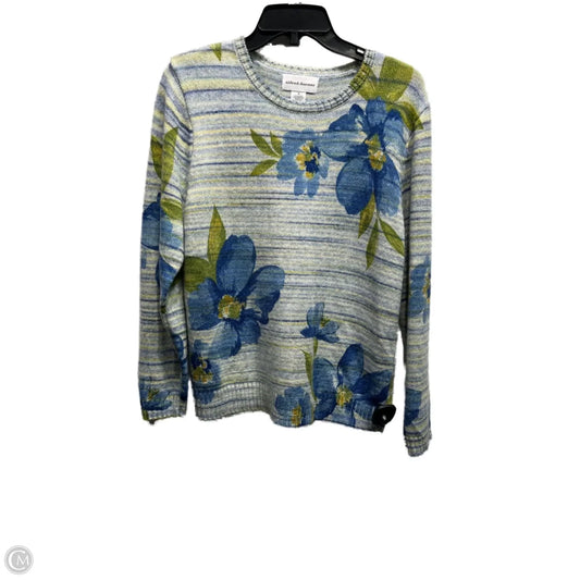 Sweater By Alfred Dunner In Blue & Green, Size: M