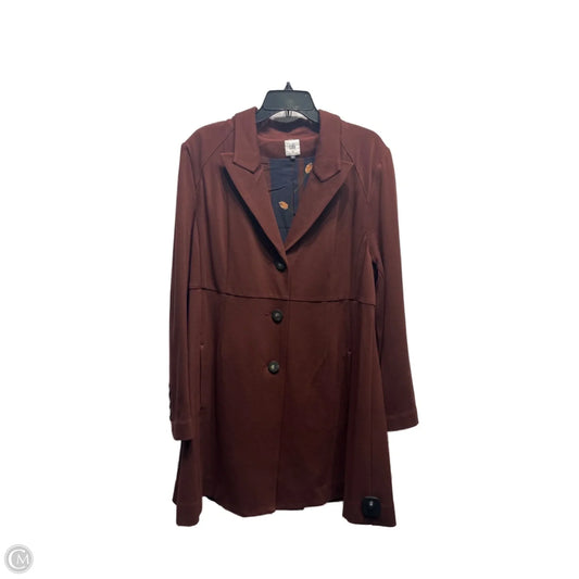 Coat Peacoat By Cabi In Red, Size: Xl