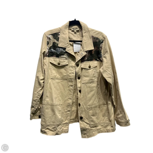 Jacket Denim By Diane Gilman In Tan Denim, Size: Xl