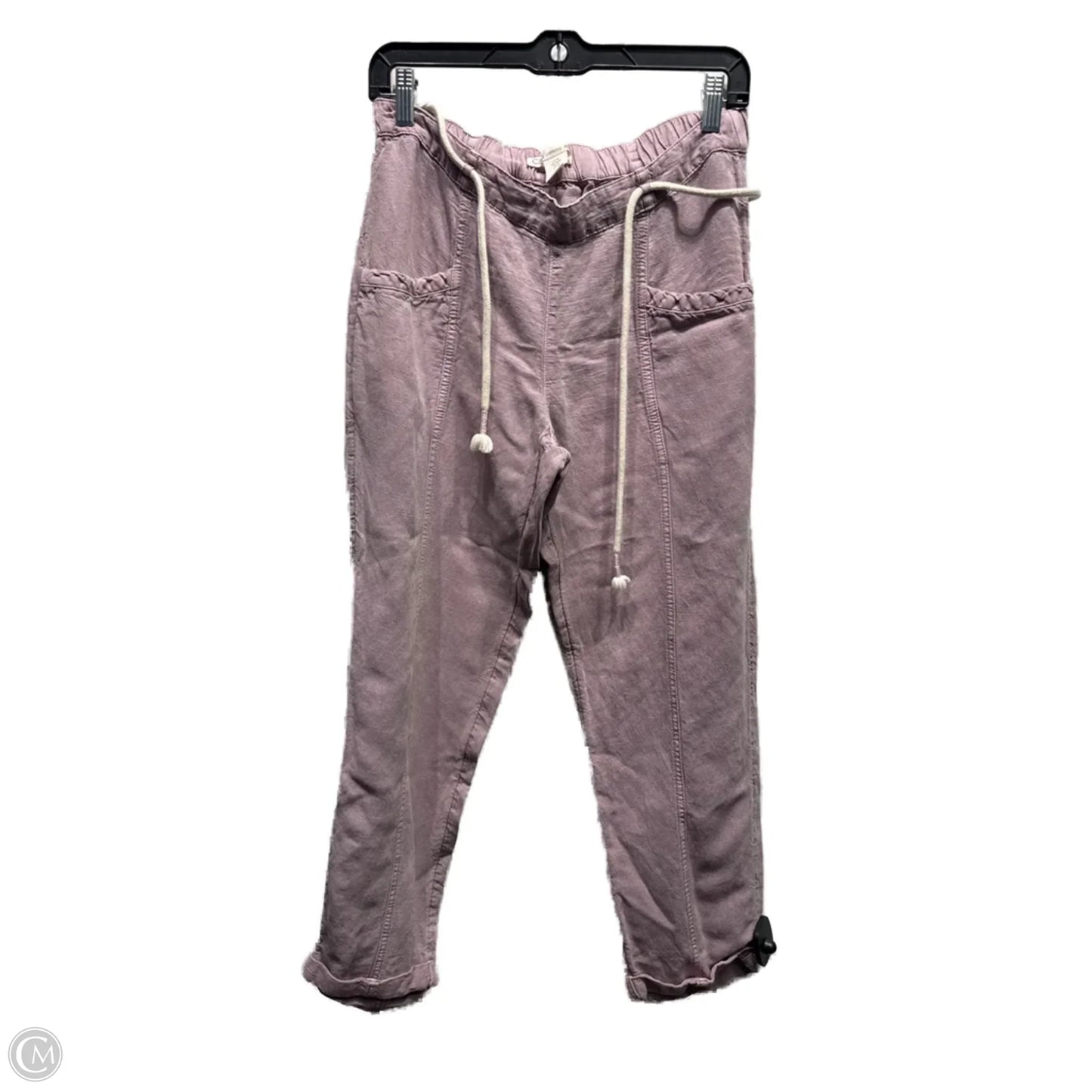 Pants Linen By C And C In Purple, Size: M
