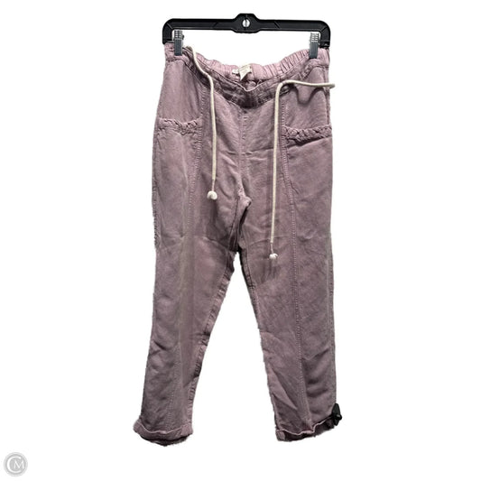 Pants Linen By C And C In Purple, Size: M