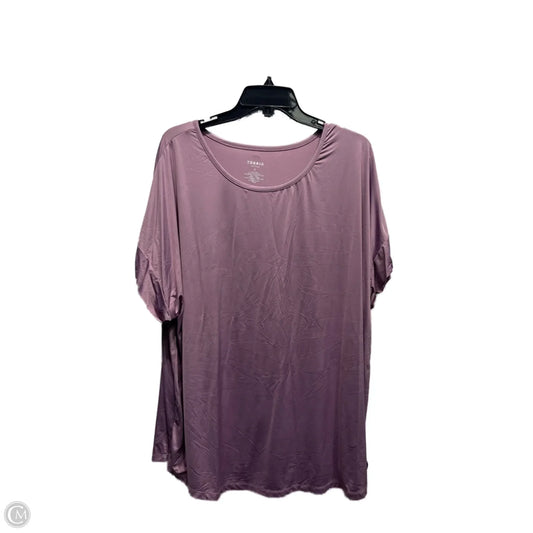 Top Short Sleeve By Torrid In Purple, Size: 3x
