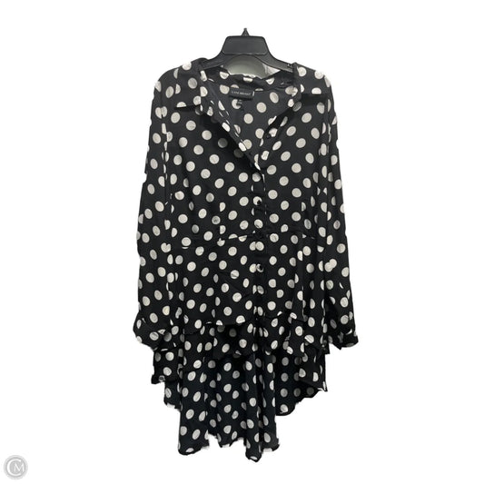 Top Long Sleeve By Lane Bryant In Black & White, Size: 2x