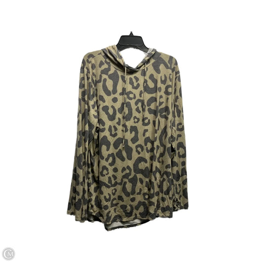 Top Long Sleeve By Clothes Mentor In Brown & Grey, Size: 3x