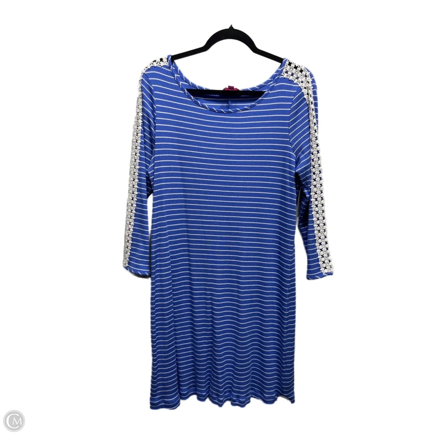 Dress Designer By Lilly Pulitzer In Blue & White, Size: Xl