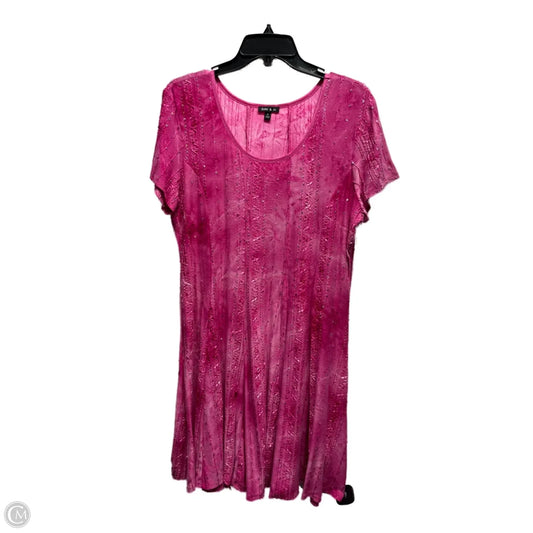 Dress Casual Short By Sami & Jo In Pink, Size: Xl