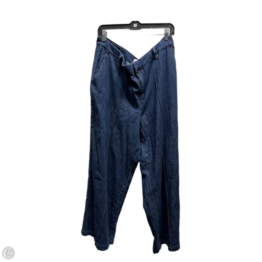 Jeans Wide Leg By Lane Bryant In Blue Denim, Size: 18