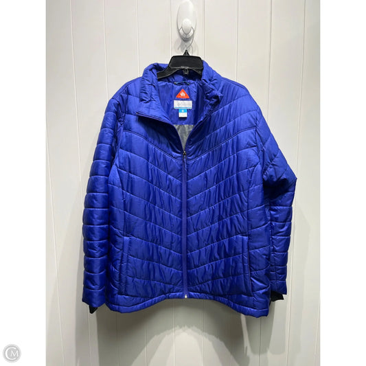 Jacket Puffer & Quilted By Columbia In Blue, Size: 3x