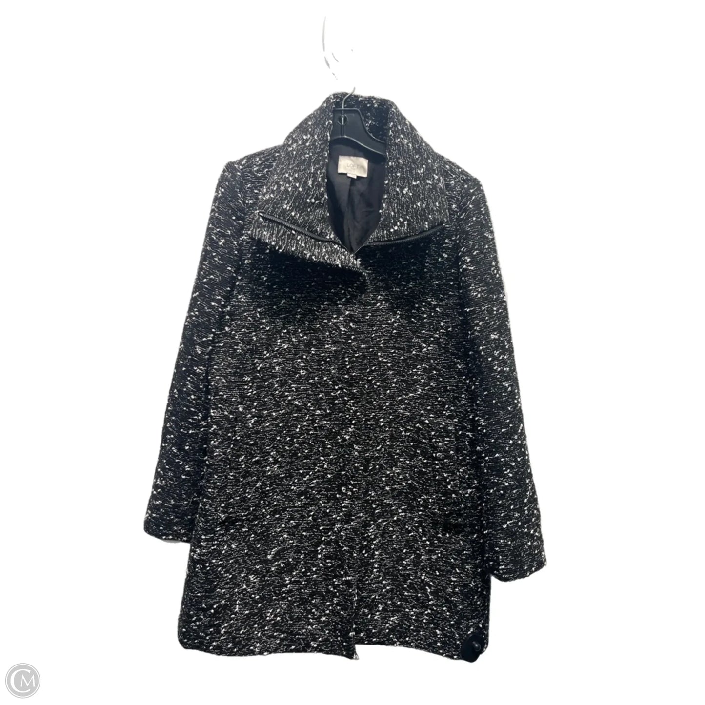 Coat Other By Loft In Black & White, Size: S