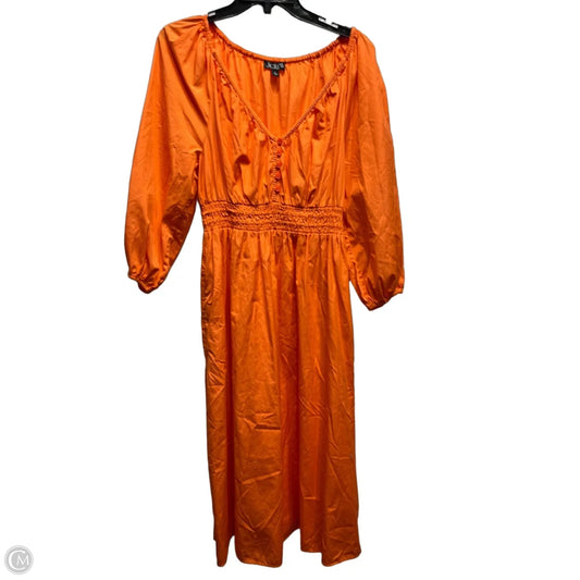 Dress Casual Maxi By J. Crew In Orange, Size: S