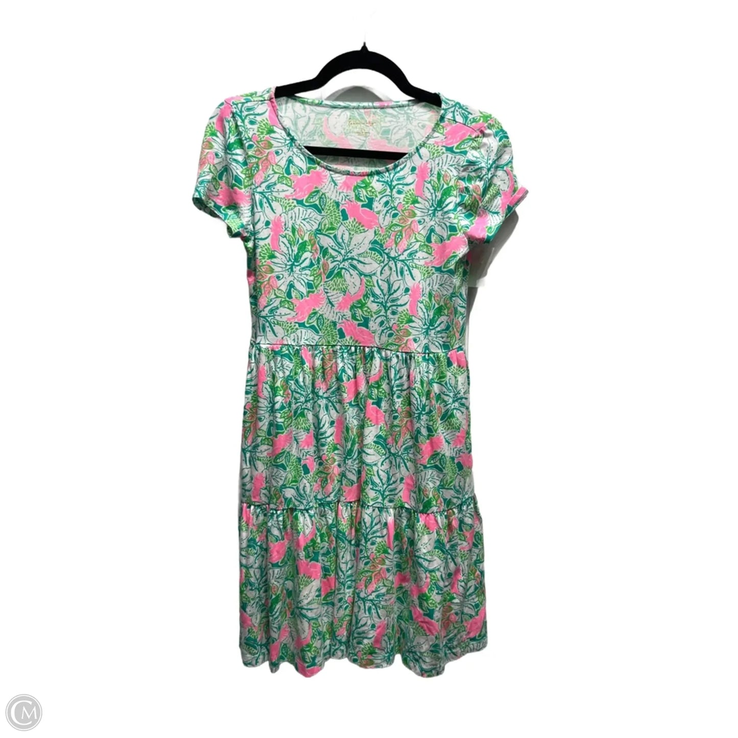Dress Designer By Lilly Pulitzer In Green & Pink, Size: Xs