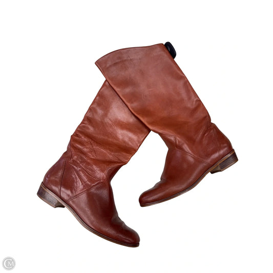 Boots Designer By Halston In Brown, Size: 7