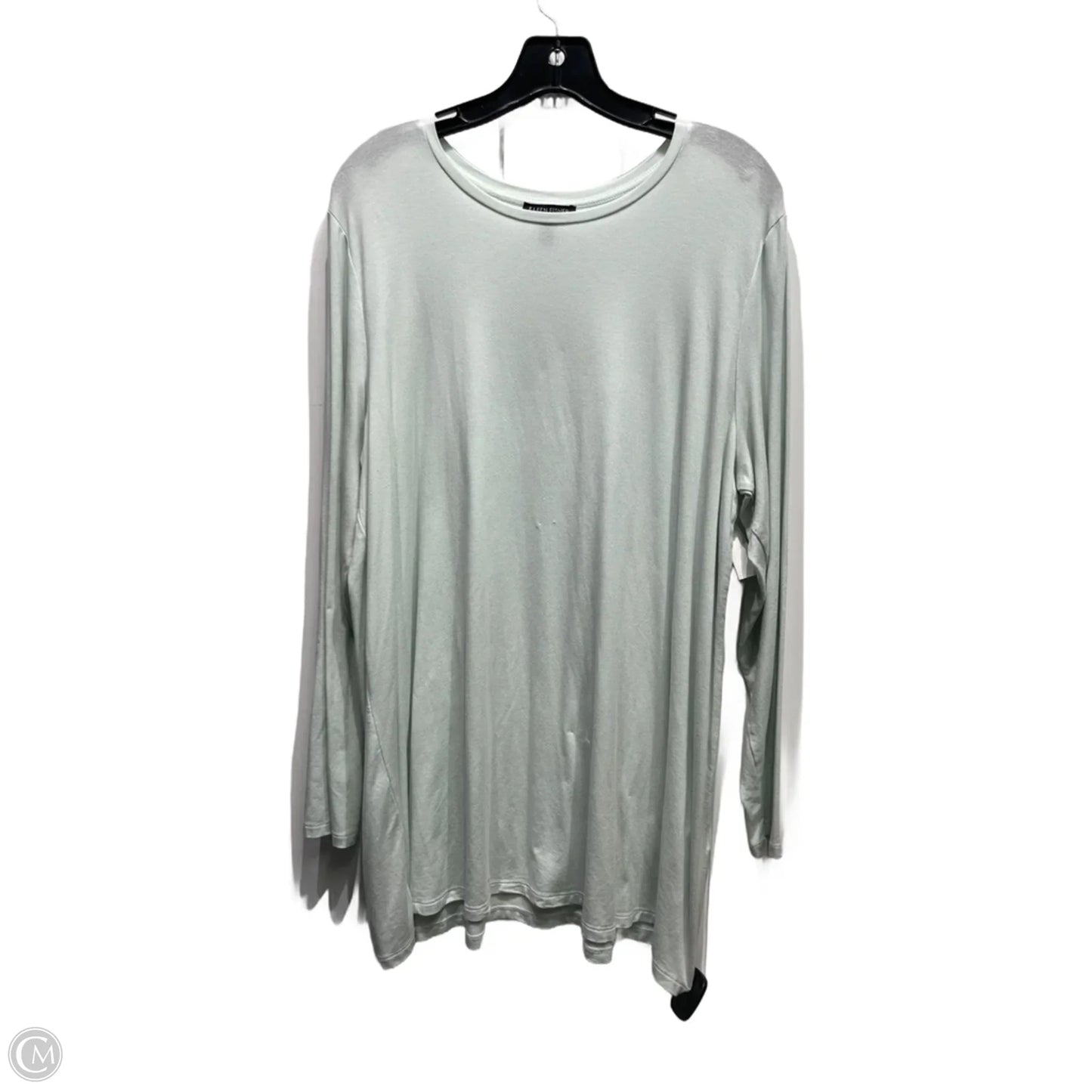 Top Long Sleeve Basic By Eileen Fisher In Green, Size: L