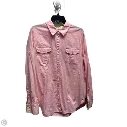 Top Long Sleeve Designer By Lilly Pulitzer In Pink, Size: Xl