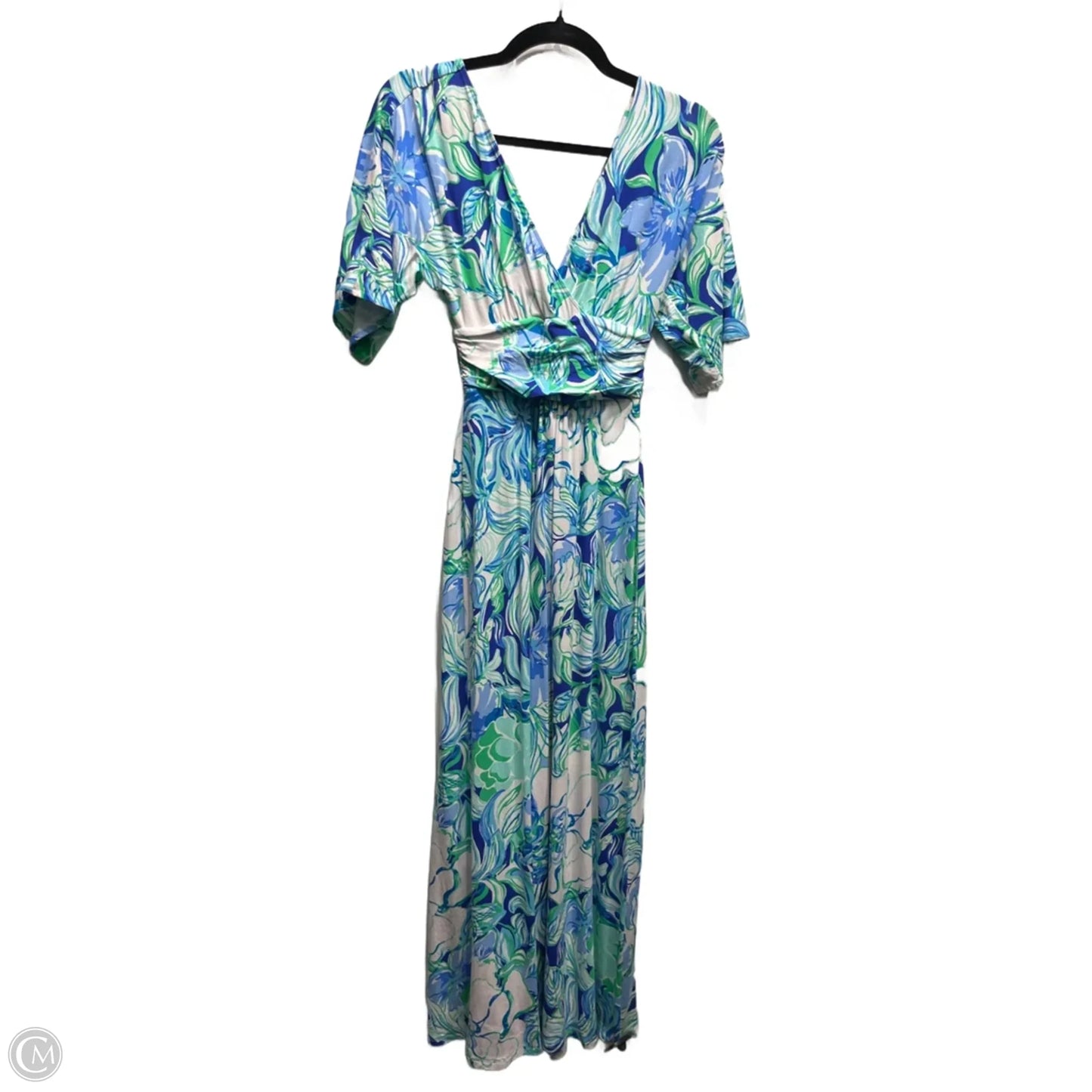 Dress Designer By Lilly Pulitzer In Blue & Green, Size: Xxs