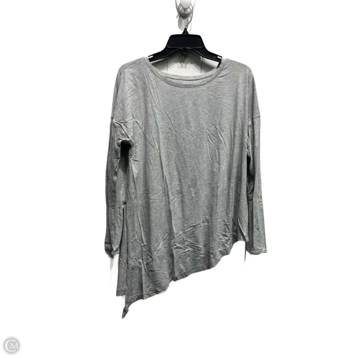 Athletic Top Long Sleeve Crewneck By Lululemon In Grey, Size: M