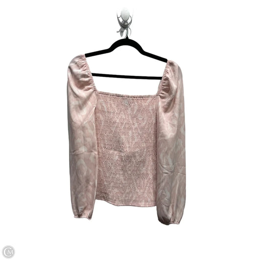 Top Long Sleeve By Halogen In Pink, Size: M