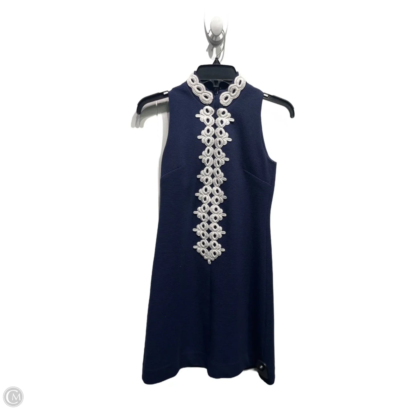 Dress Designer By Lilly Pulitzer In Blue & White, Size: Xxs