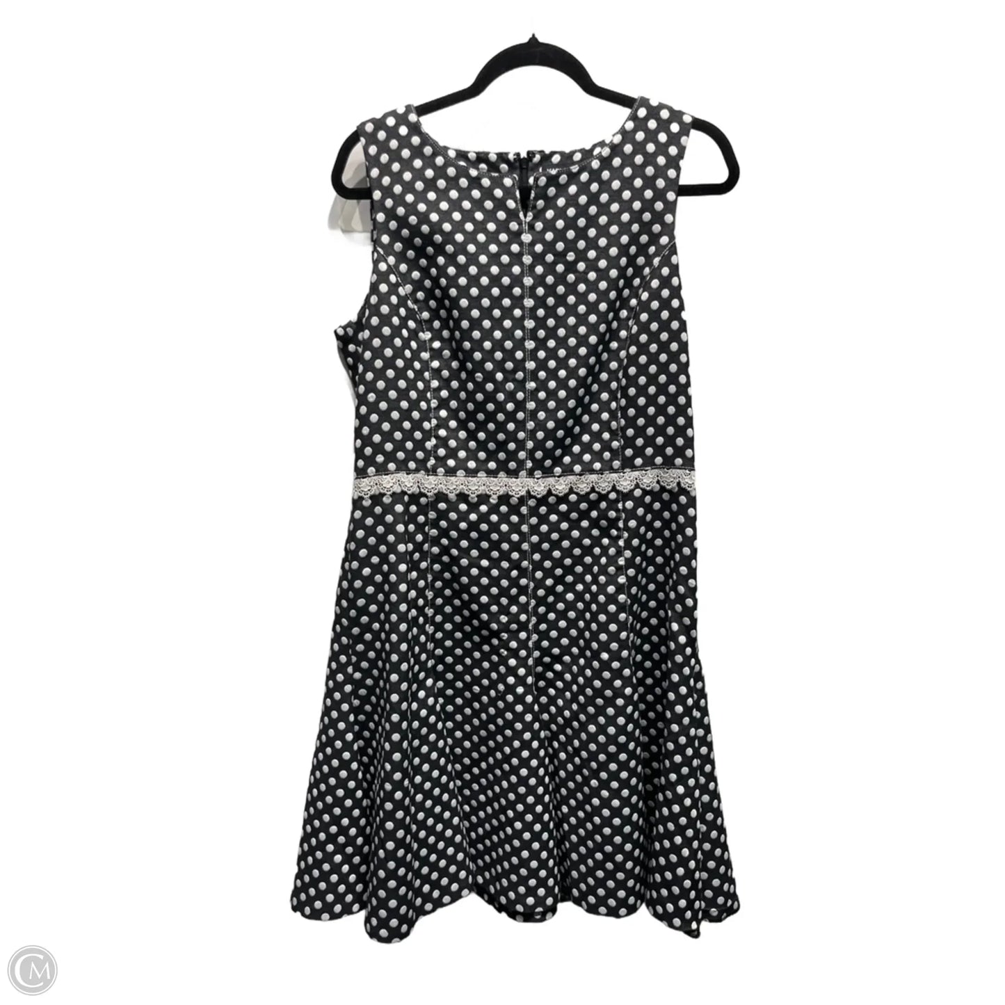 Dress Designer By Karl Lagerfeld In Blue & White, Size: L