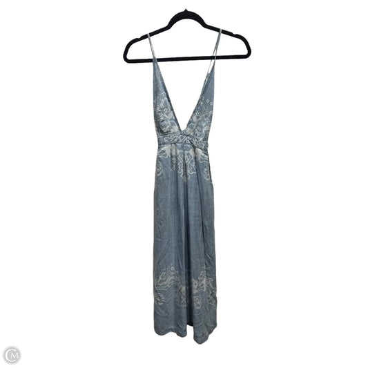Dress Casual Midi By Free People In Blue Denim, Size: Xs