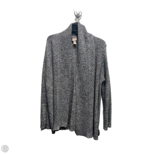 Sweater Cardigan By Chicos In Blue & Purple, Size: M