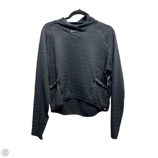 Athletic Top Long Sleeve Crewneck By Nike Apparel In Black, Size: M