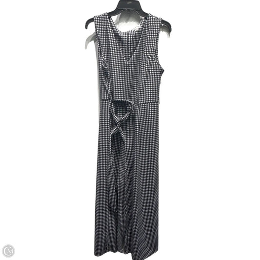 Jumpsuit By Calvin Klein In Black & White, Size: L