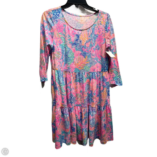 Dress Designer By Lilly Pulitzer In Blue & Pink, Size: S