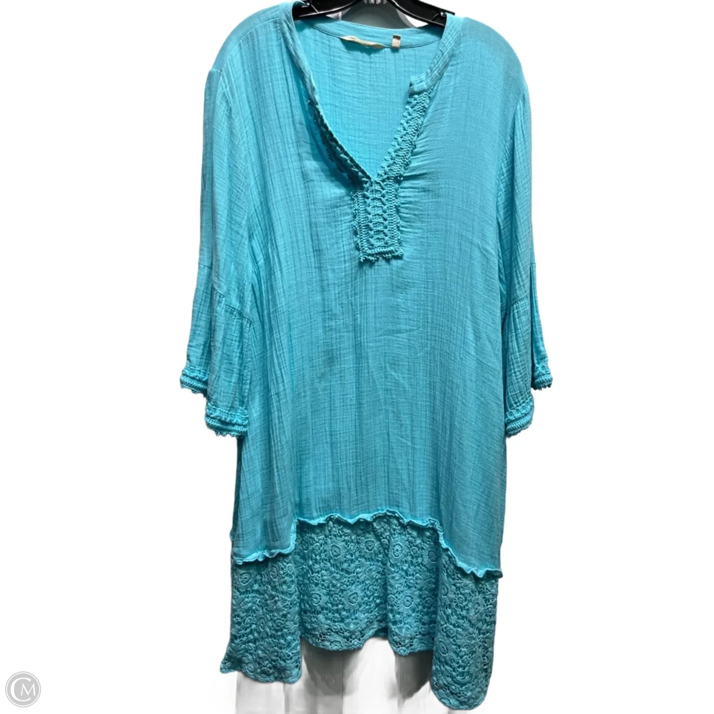 Dress Casual Short By Soft Surroundings In Teal, Size: Xl