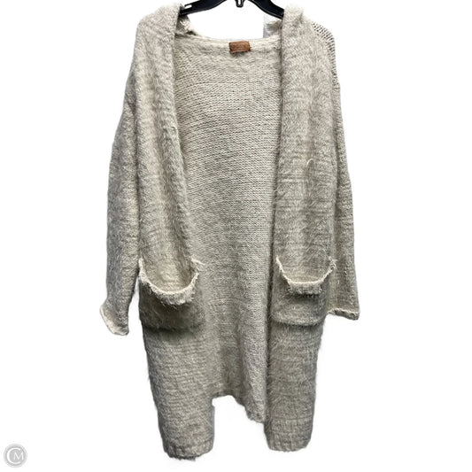 Sweater Cardigan By Pol In Tan, Size: S