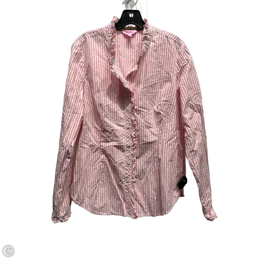 Top Long Sleeve Designer By Lilly Pulitzer In Pink, Size: M