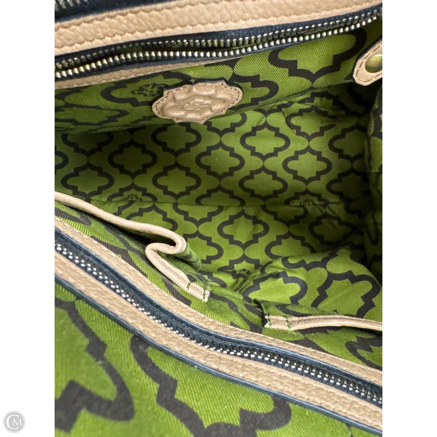 Handbag Leather By Oryany, Size: Large