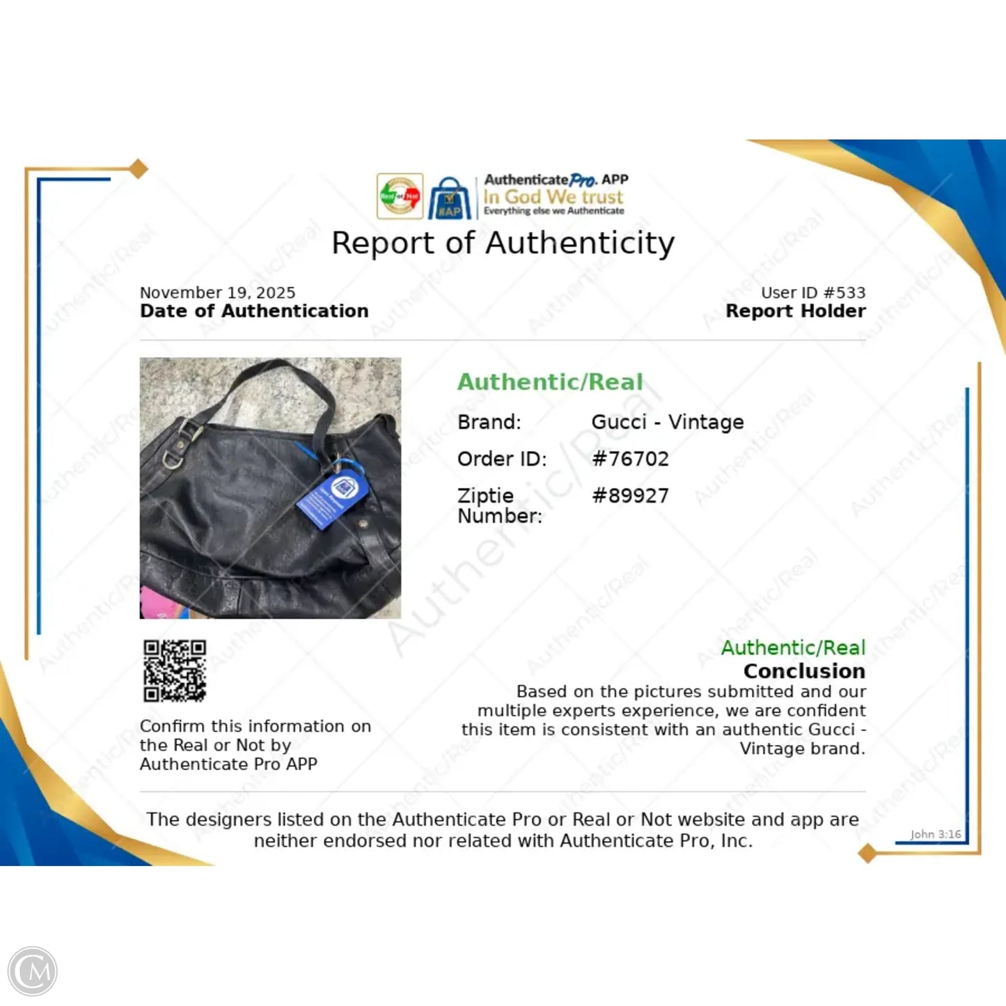 Handbag Luxury Designer By Gucci, Size: Medium