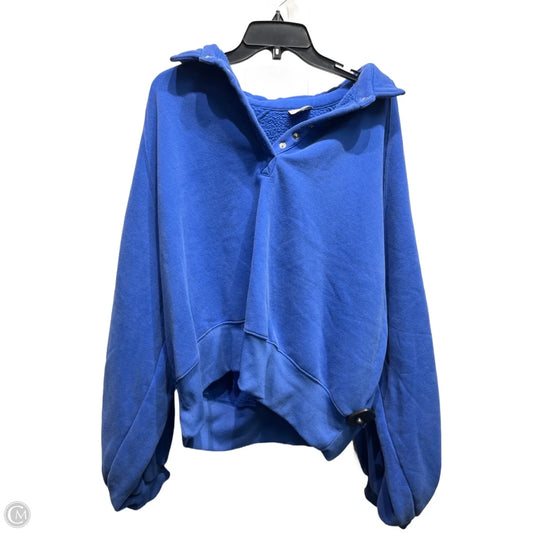 Sweatshirt Collar By Arula In Blue, Size: 3x