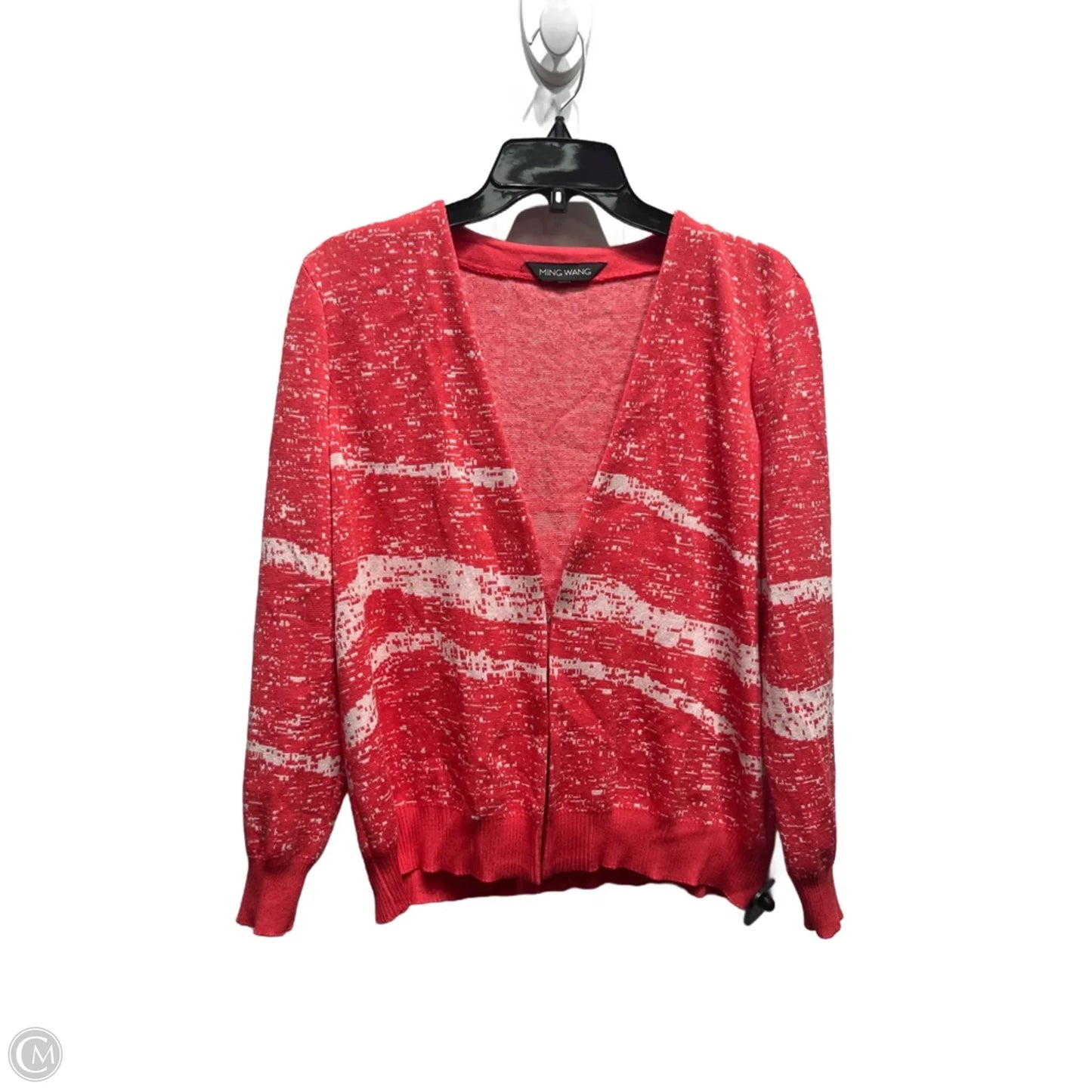 Sweater Cardigan By Ming Wang In Red, Size: M