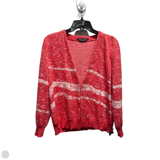 Sweater Cardigan By Ming Wang In Red, Size: M