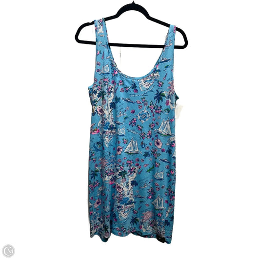 Dress Designer By Lilly Pulitzer In Blue & Pink, Size: L