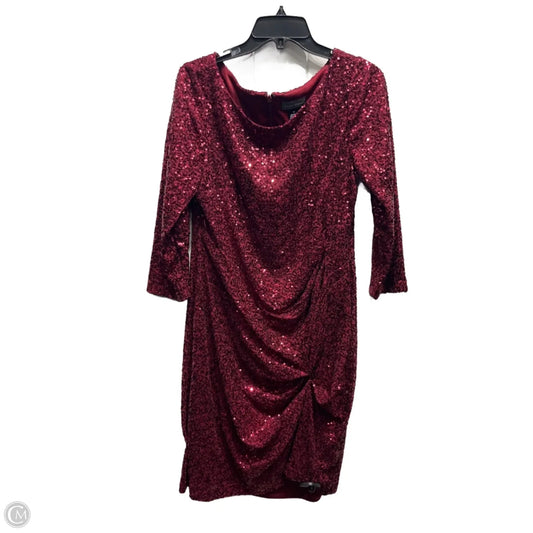 Dress Party Short By Jessica Howard In Maroon, Size: Xl