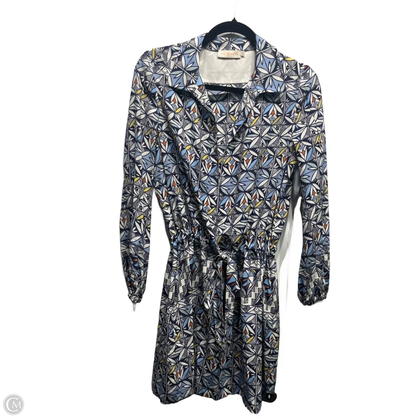 Dress Designer By Tory Burch In Blue & White, Size: S