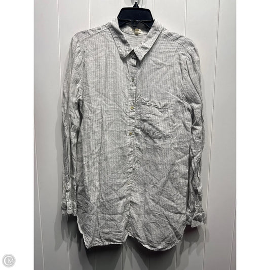 Top Long Sleeve By Eileen Fisher In Grey, Size: M