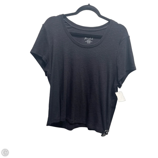 Top Short Sleeve Basic By Marled In Black, Size: Xl