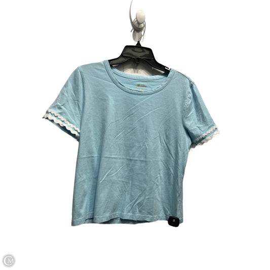 Top Short Sleeve Designer By Lilly Pulitzer In Blue, Size: M