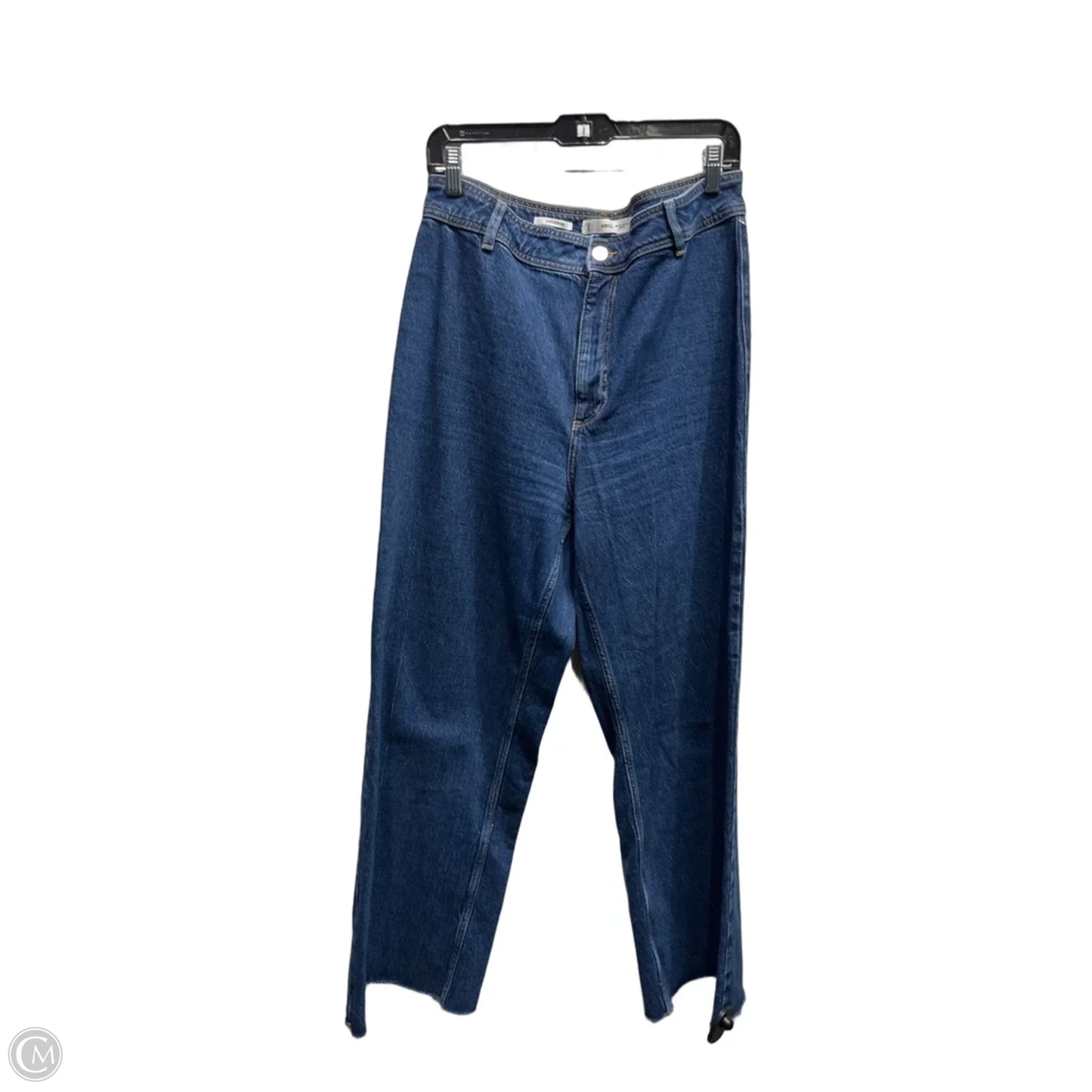 Jeans Wide Leg By Mng In Blue Denim, Size: 12