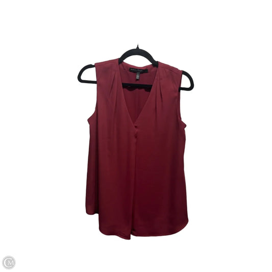 Top Sleeveless By White House Black Market In Maroon, Size: Xs