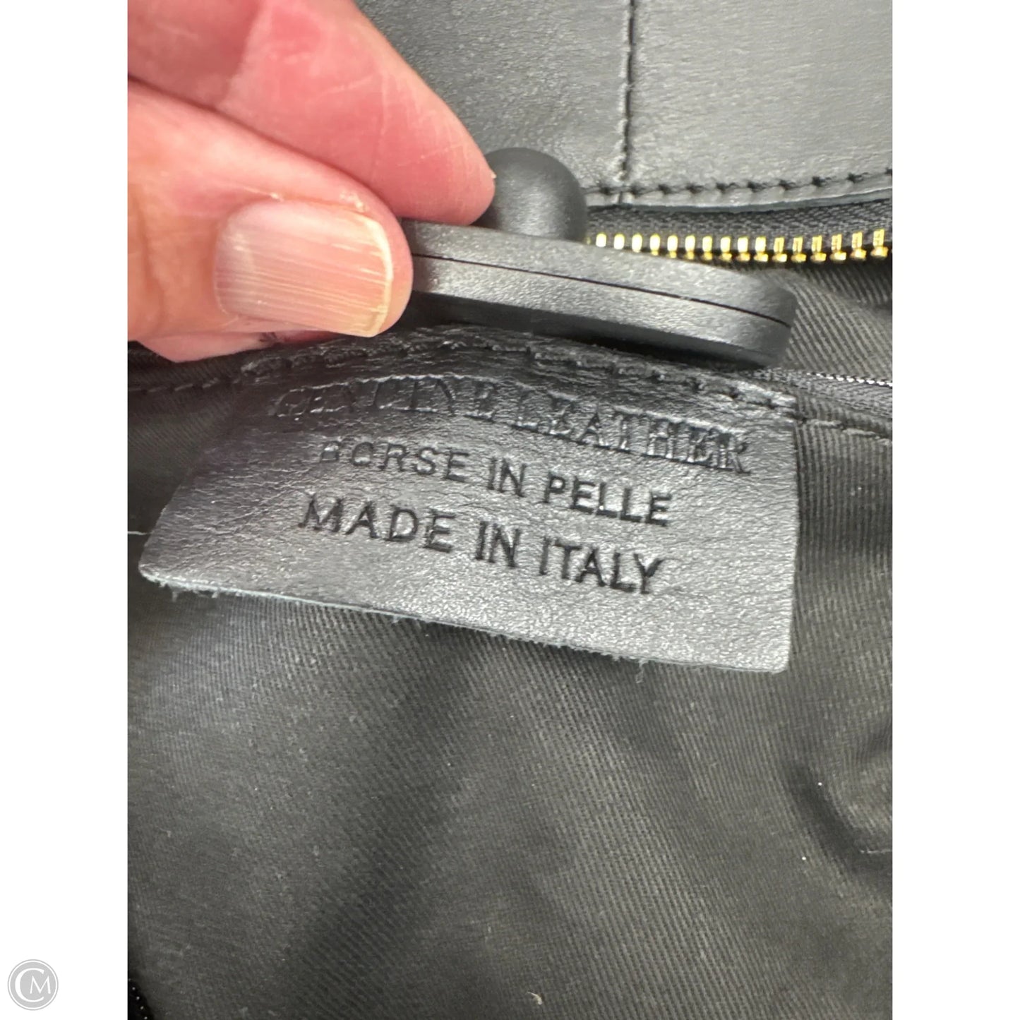 Handbag Leather By Clothes Mentor, Size: Large