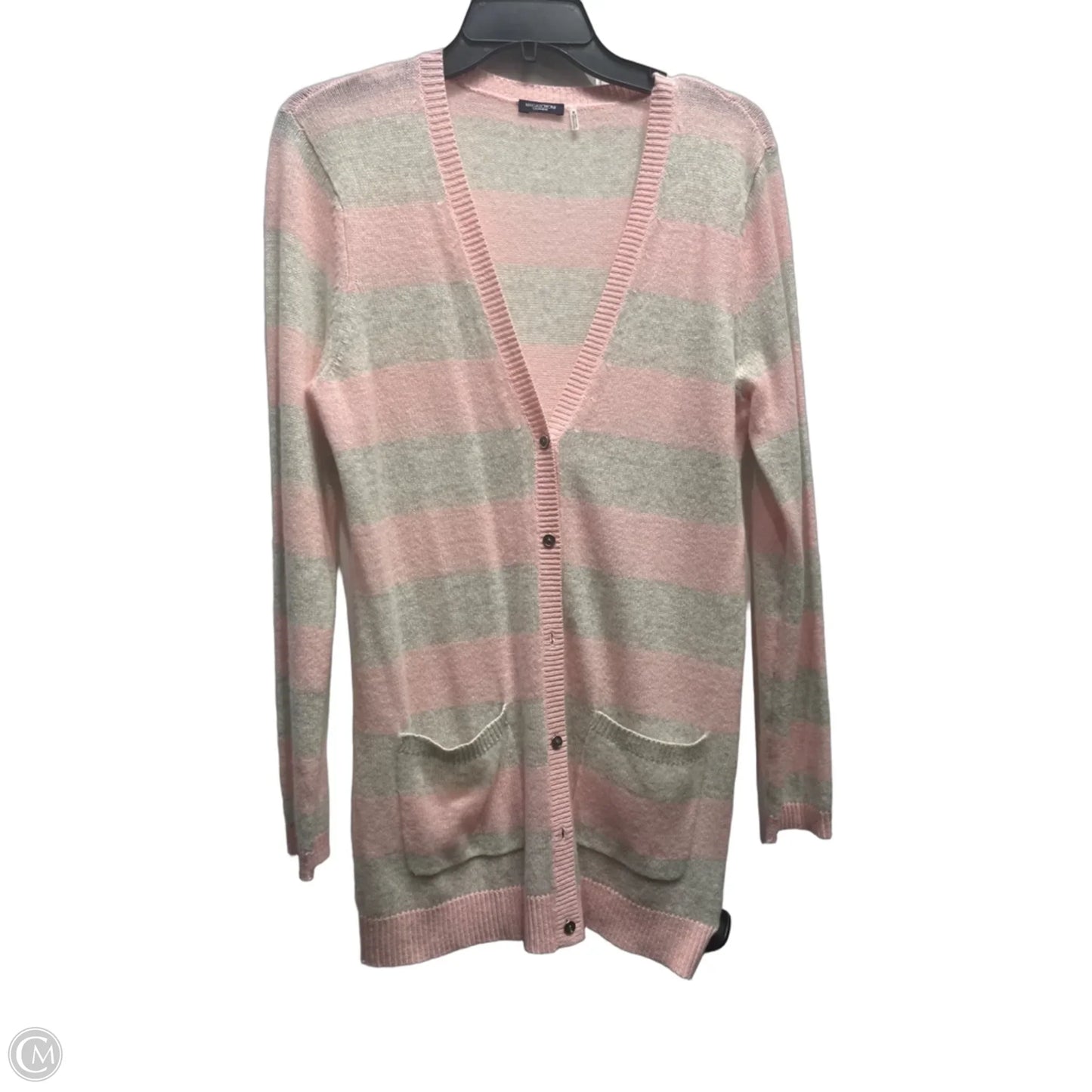 Sweater Cashmere By Magaschoni In Grey & Pink, Size: M